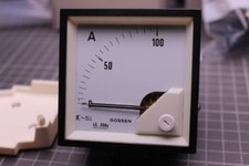 2 Stück Einbauinstrument  Gossen Weigel  100A Wechselstrom Klasse 1,5 45-65 Hz