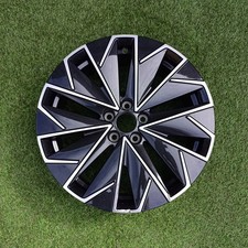 1x Alufelge 17 Zoll 6.5" 5x100 40ET Glanz Schwarz 658601025L Skoda Scala