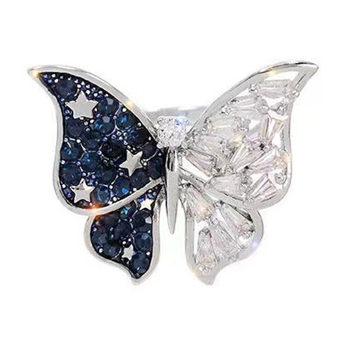 Stilvoller schmetterling ring - schmetterling,