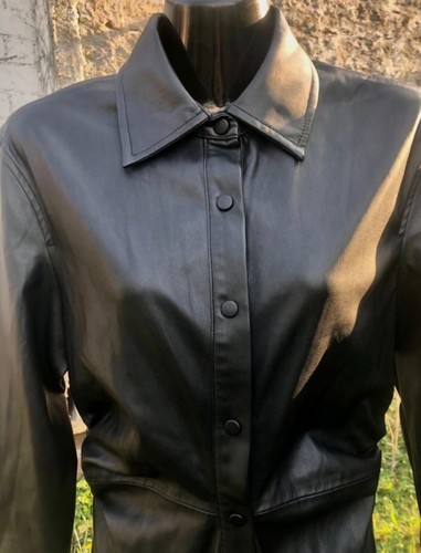 Mantelkleid zara lederoptik - s,