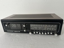 TELEFUNKEN DIGITALE 201 KLAPPZAHLEN RADIO-WECKER FLIP CLOCK 70ER JAHRE BRAUN