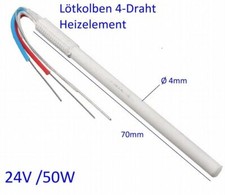 24V 50W 4 Draht Lötkolben Heizelement universal