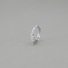 Memoire Ring in  585/14k Weissgold mit 30 Brillanten ca. 1,5 ct W/vs, Gr. 57