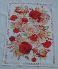 1x Geschirrtuch Rosen  Blumen