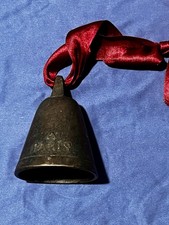 Alte massive Messing Glocke, Metall Schelle, Weihnachtsglocke, Ziegenglocke