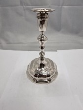 schöner Barock Dekor Leuchter Silber 800 punziert h: 21 cm