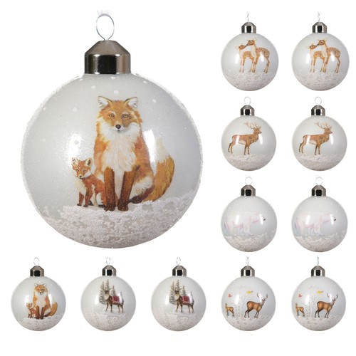 Weihnachtskugeln 8cm glas - weihnachtskugeln,