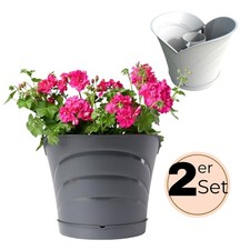 Blumentopf um Säule herum