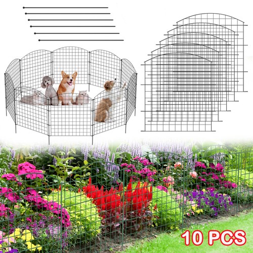Teichzaun gartenzaun tlg - gartenzaun, 10-tlg