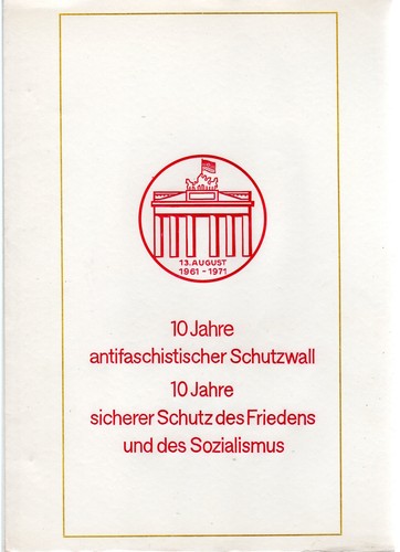 Ddr gedenkblatt jahre - ddr-gedenkblatt,,