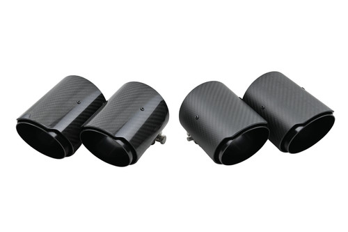 Carbon matt auspuffblenden - carbon,