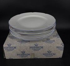 6 Heinrich Villeroy & Boch Bone China Teller Geschirr  Porzellan Speiseteller