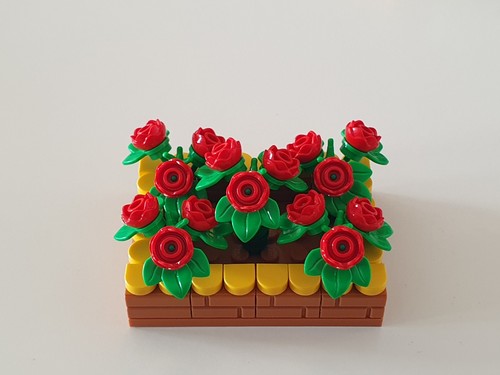 Lego blumenbeet mit rote - lego,
