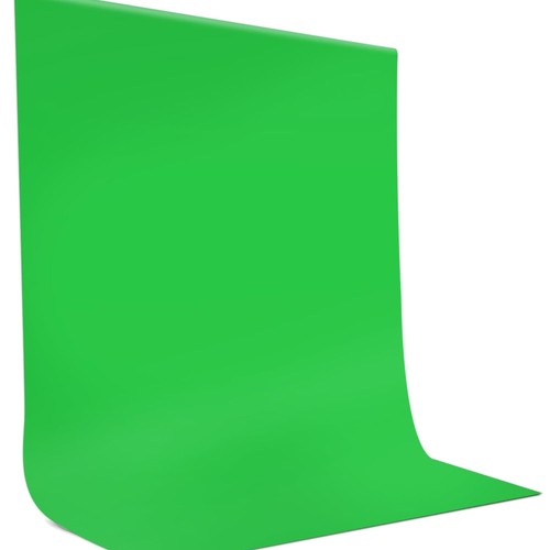 Greenscreen 5x2m fotografie - 1,5x2m,