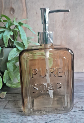 Seifenspender glas pump pure - seifenspender,