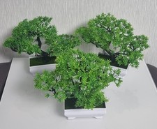 3er-Set Kunstpflanzen im Topf