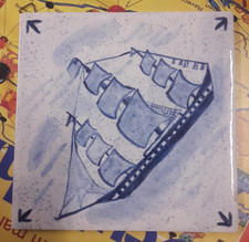 8 Wandfliesen Ofenkachel