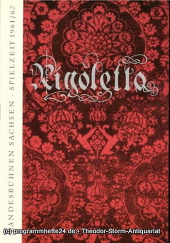 Programmheft rigoletto oper - programmheft, rigoletto.