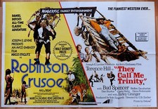 original Kino Plakat Poster Terence Hill , Bud Spencer und Robinson Crusoe 1970