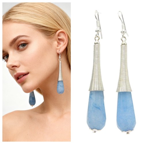Saphir ohrringe 925 sterling - 925,