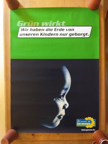 Wahlplakat die grünen - die, wir