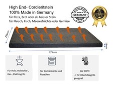 Megrill 375x295mm pizzastein - megrill,