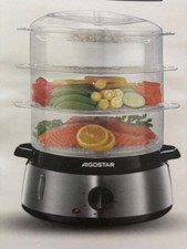 Aigostar 3-stufiger Dampfgarer, elektrischer Gemüsedampfgarer neu