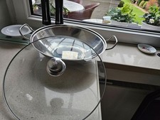 WMF Transtherm Wok Induktion 3-teilig, Wok-Pfanne 36 cm mit Glasdeckel und Ablag