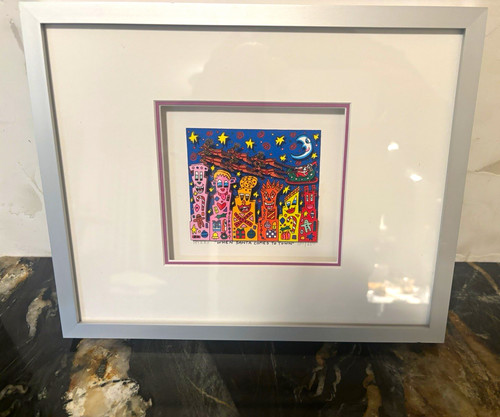 James rizzi where santa comes - where,