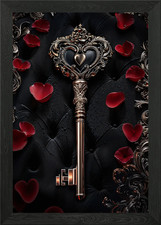 Verzierter Herzschlüssel