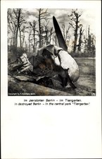 Ak Berlin Tiergarten, Ausgebrannte Flugzeugturbine,... - 10248774