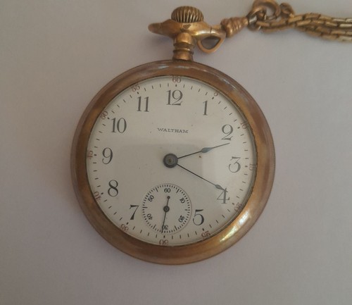 Waltham taschenuhr 1910 12k - taschenuhr,1910,