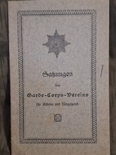 Satzungen des Garde-Corps-Vereins für Altona und Umgegend Feldjäger