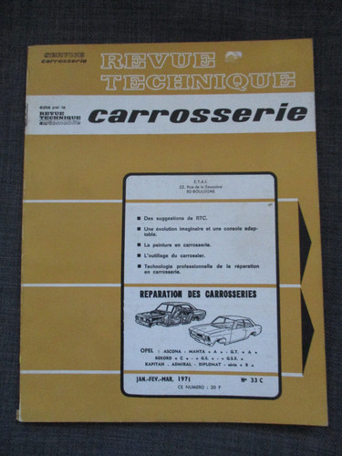 Opel karosserie rahmenmaße - gt,