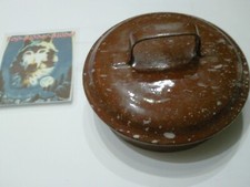 Emaille Deckel Milchkrug Kanne