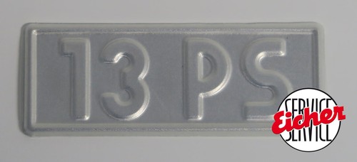 Alu schild 7x2 - alu, 7x2,5cm