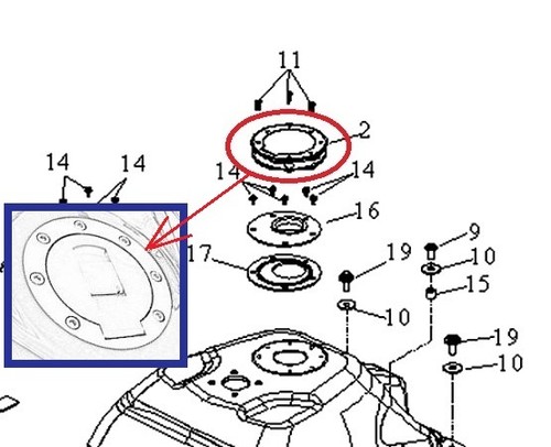 Tankdeckel für triton - für,