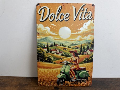 Blechschild dolce vita - blechschild,