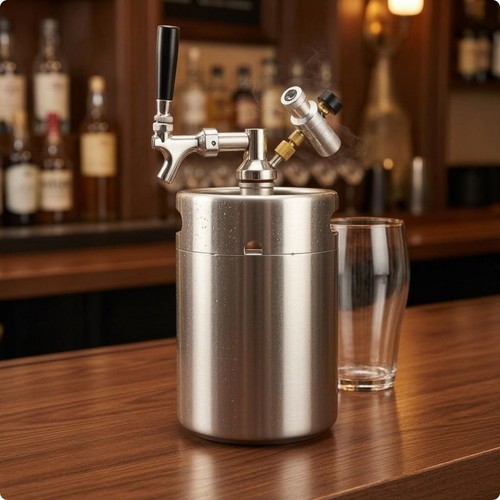 Tragbares edelstahl bierfass - tragbares, edelstahl-bierfass