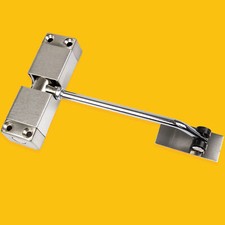 Stangentürschließer Justierbar Automatik Türschließer Edelstahl  Türfeder Rollen