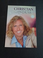 Christian Duss Autogrammkarte Original Signiert 