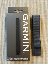 Garmin Ultrafit Nylon Armband 22mm Granite Blue Uhrarmband