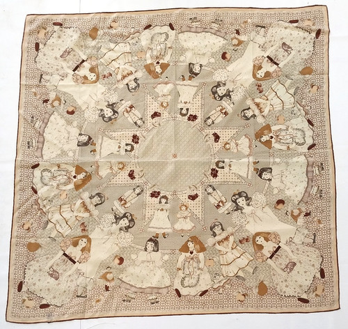 Vintage seidentuch silk - seidentuch.,
