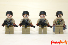 LEGO INDIANA JONES / SUPER HEROES -  4 Soldaten - Figuren aus LEGO®-Teilen - MOC