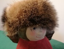 Pelz mütze Fuchs aus Moskau, echtes FELL, echtes Leder. 