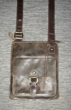 Rowallan Handtasche mit Schulterriemen, braunes Leder, Hand Made