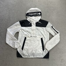 COLUMBIA Herren Jacke Anorak Gr M Windbreaker Windjacke Regenjacke 28402 Weiß