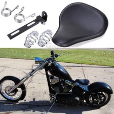 Motorrad Leder Solo Sitz Black