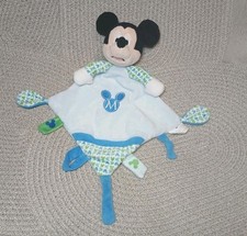 Mickey Mouse Maus Kuscheltuch Schmusetuch blau Disney Baby Micky