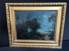 Antikes Ölgemälde Tropische